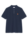 Maison Kitsuné Logo-embroidered polo shirt