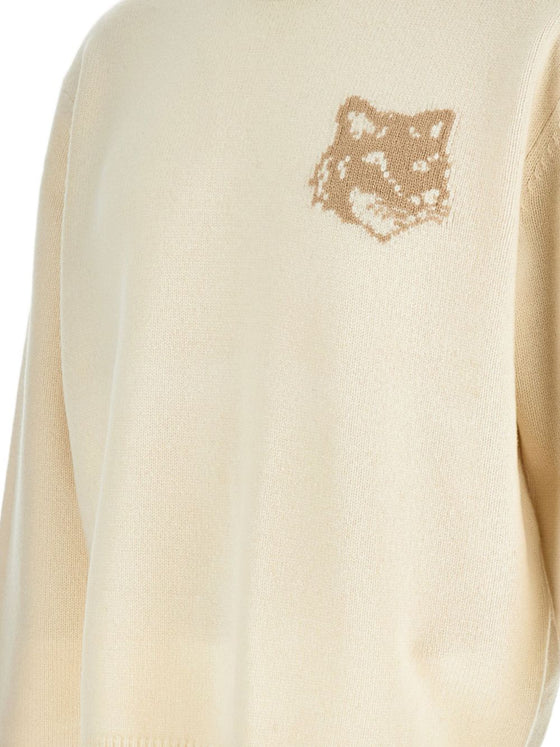 Maison Kitsuné Fox Head-intarsia sweater