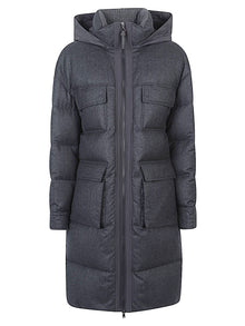  Brunello Cucinelli Coats Grey