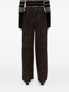 Via Masini 80 Leather wide-leg trousers