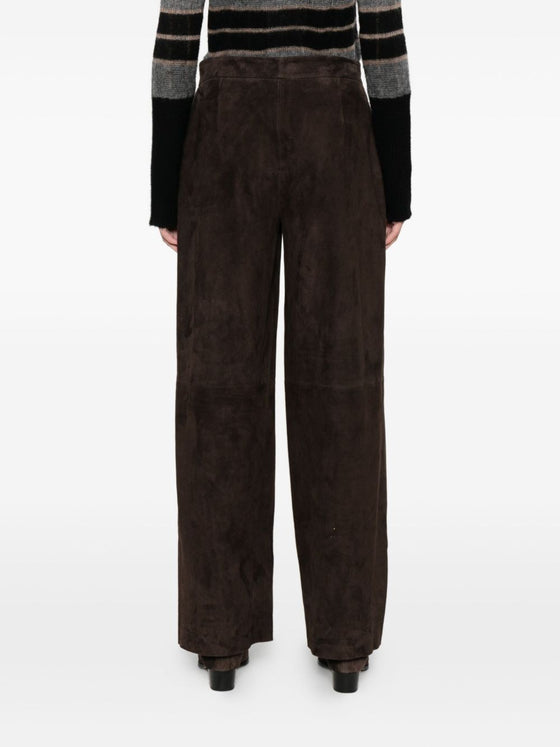Via Masini 80 Trousers Brown