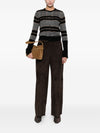 Via Masini 80 Leather wide-leg trousers