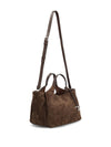 Tod's Medium Suede Tote Bag with Logo