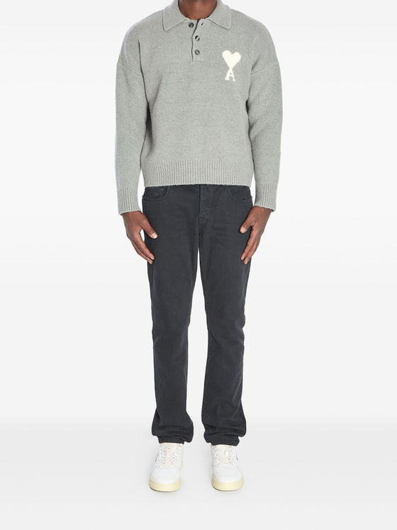 Ami Paris T-shirts and Polos Grey