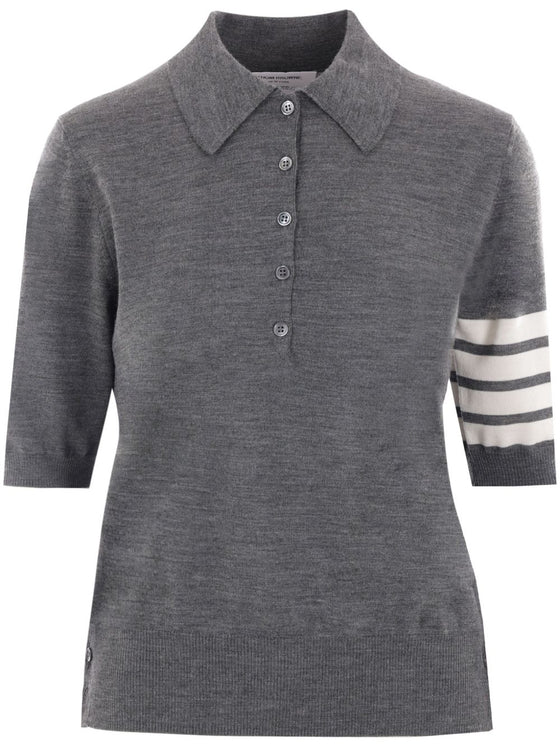 Thom Browne T-shirts and Polos Grey