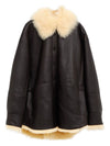 Acne Studios Leather shearling jacket