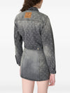 Marine Serre Moon laser denim jacket