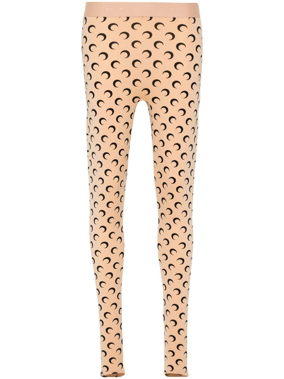 Marine Serre Fuseaux Moon recycled-jersey leggings