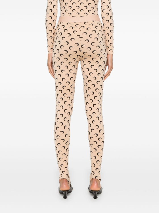 Marine Serre Fuseaux Moon recycled-jersey leggings