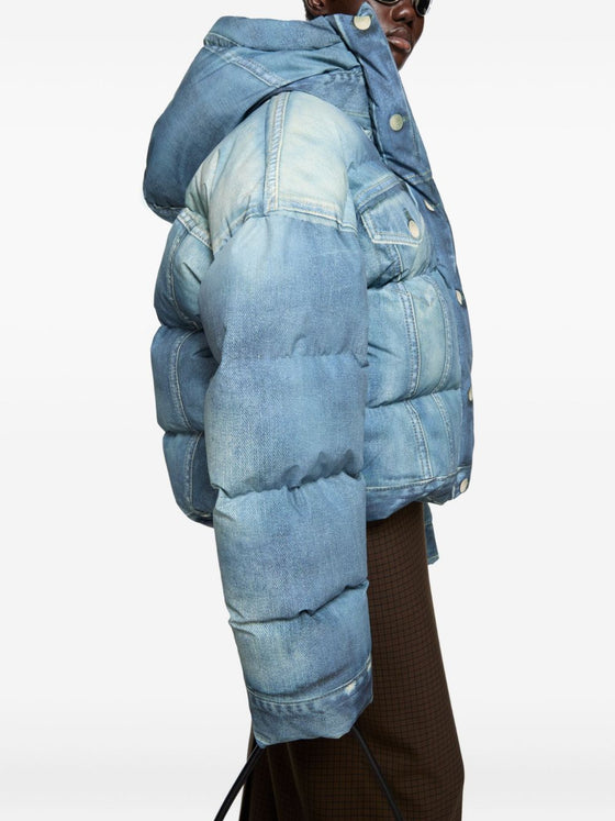 Acne Studios Coats Clear Blue