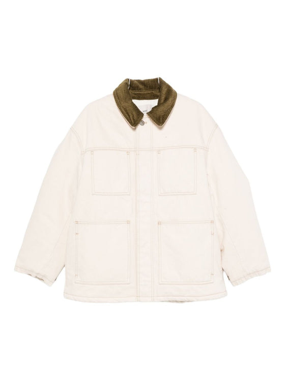 Ami Paris Coats Beige