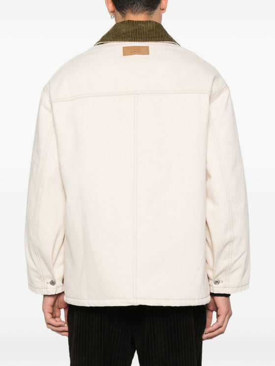 Ami Paris Coats Beige