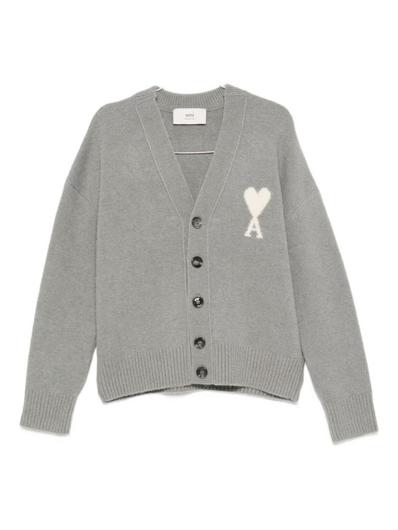 Ami Paris Sweaters Grey