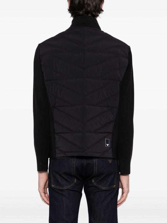 Emporio Armani Quilted panelled padded jacket