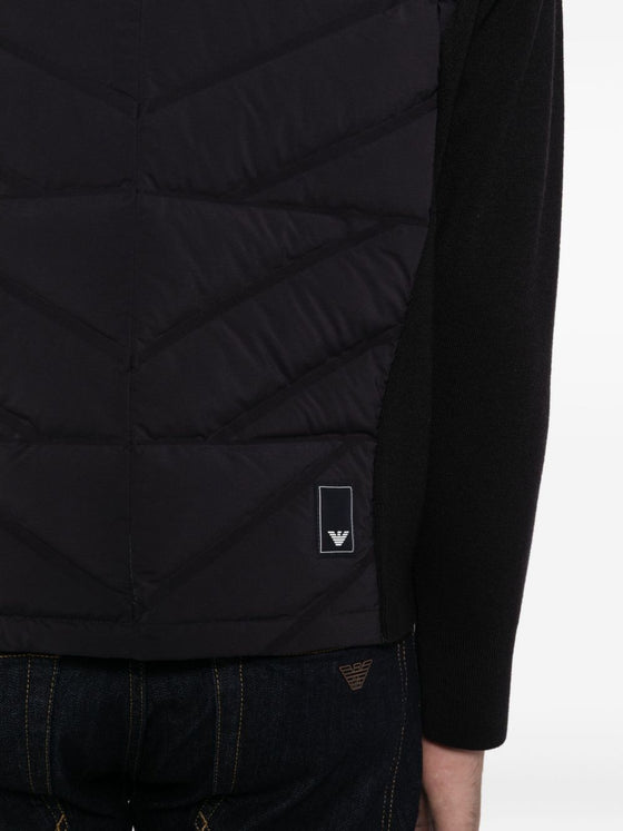 Emporio Armani Quilted panelled padded jacket