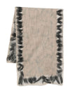 Silvana Manetti Grey Jagged-Edge Scarf.