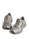 Golden Goose Stardan in white leather and glitter