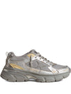 Golden Goose Stardan in white leather and glitter