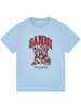 GANNI T-shirts and Polos Clear Blue