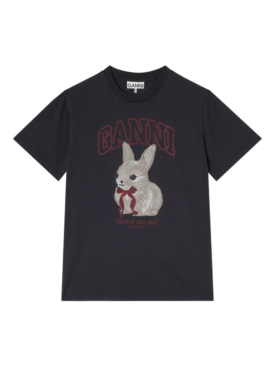 GANNI T-shirts and Polos Black