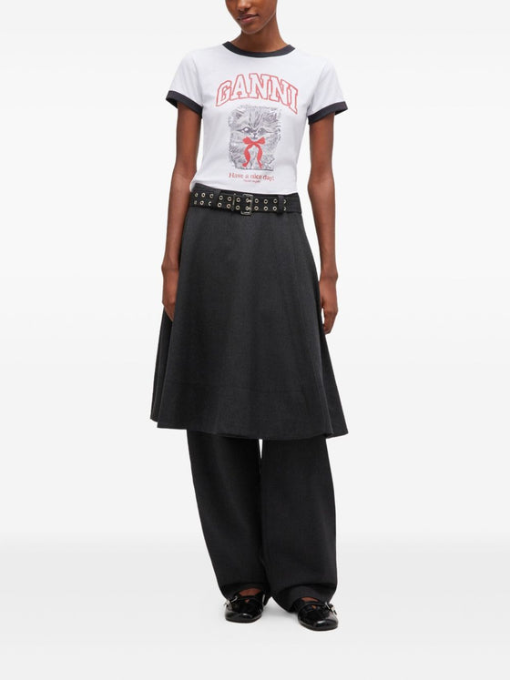 GANNI T-shirts and Polos White