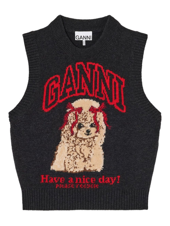 GANNI Sweaters Black