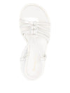 Gianvito Rossi Hebe leather knotted platform sandals.