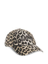 Ganni Leopard Canvas Cap