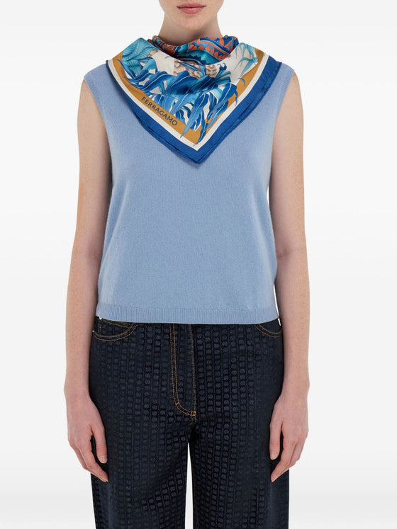 Ferragamo Scarfs Blue