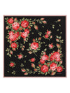 Dolce & Gabbana-Roses Bouquet Print Silk Foulard