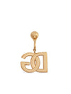 Dolce & Gabbana-DG logo clip-on earrings in gold-tone brass