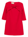 Valentino Wool and silk mini dress