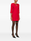 Valentino Wool and silk mini dress