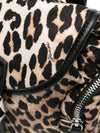Ganni Leopard Small Nylon Bucky Backpack