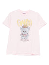GANNI T-shirts and Polos Pink