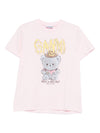 Ganni Cowboy Bear organic cotton t-shirt