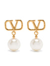 Valentino Garavani-Vlogo Signature Earrings With Swarovski® Pearls
