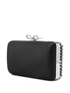 Self-Portrait Multi Crystal Chainmail Clutch