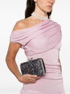 Self-Portrait Multi Crystal Chainmail Clutch