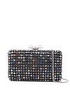 Self-Portrait Multi Crystal Chainmail Clutch