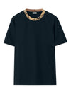 Burberry Check motif cotton t-shirt