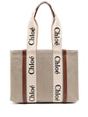 Chloé Woody Linen Tote Bag
