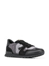 Valentino Garavani Rockrunner Camouflage Sneaker In Fabric-Mesh