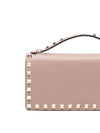 Valentino Garavani Rockstud leather wallet on chain