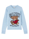 GANNI Sweaters Clear Blue