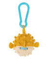 Alanui Handmade Puffer Fish Crochet Key Holder