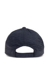 Emporio Armani Baseball Hat In Jacquard Nylon With All-Over Lettering Logo