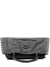 Zanellato A' Spasso® Medium Bag In Smooth Black Lavagna Leather