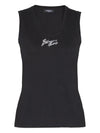 Balmain Logo cotton tank top