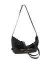 Balmain Track Small Tote Bag In Raffia And Calfskin